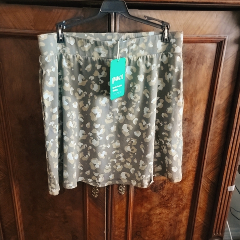 Pact Green Camo Skirt